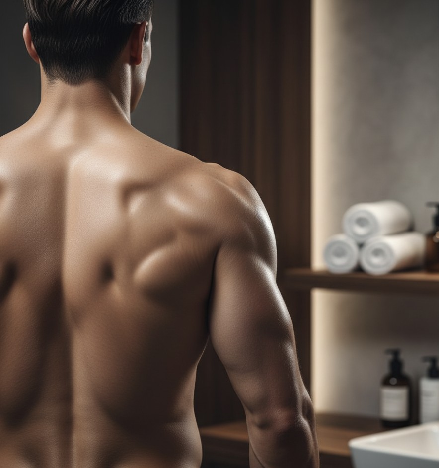 Depilación espalda hombres profesional Valdivia