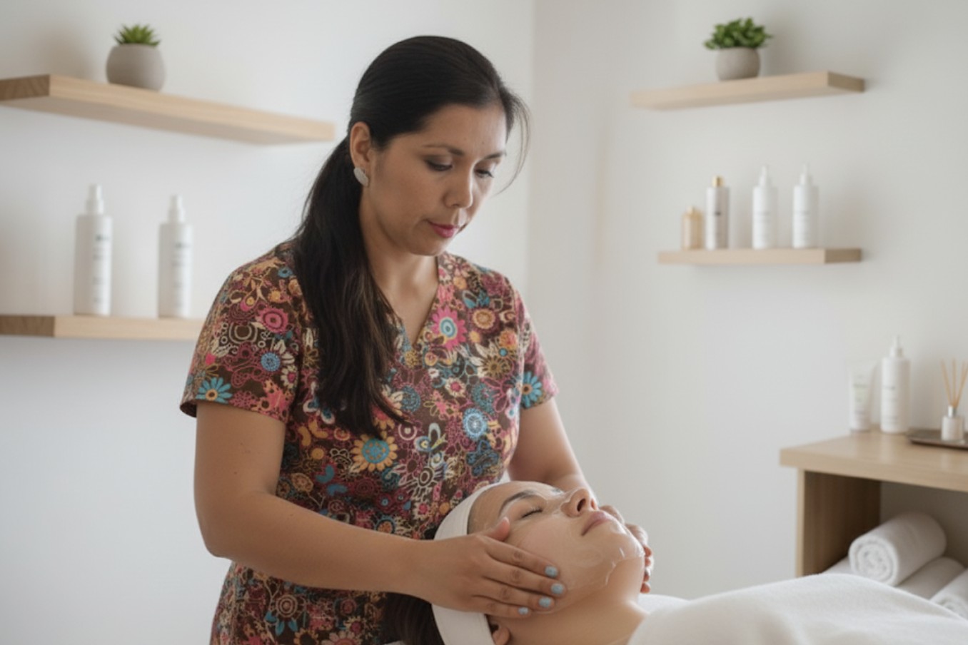 Hidratación facial intensiva piel seca Valdivia